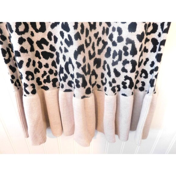 NWT Posh Peanut Girls Size 12 Leopard Print Layla Sweater Dress NEW - Picture 2 of 5